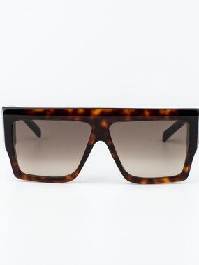 Celine BOLD 3 DOTS Men Sunglasses Havana Brown Gradient Square CL40092I 52F